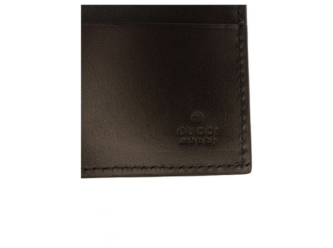 Cartera bifold Gucci Black Guccissima Negro - vista 6
