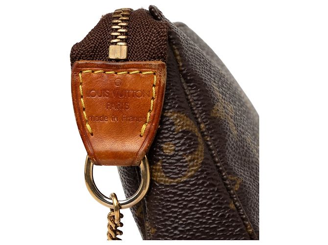 Louis Vuitton Brown Monogram Mini Pochette Accessoires Marron - vue 5