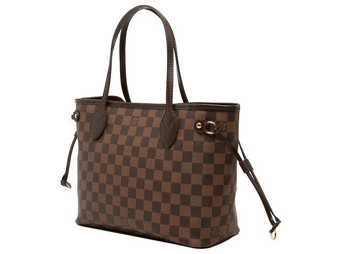 Louis Vuitton Brown Damier Ebene Neverfull PM Marrone - vista 2