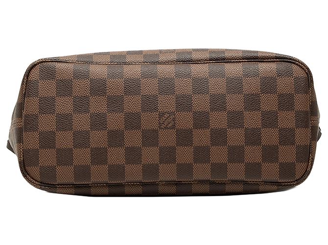 Louis Vuitton Brown Damier Ebene Neverfull PM Marrone - vista 3