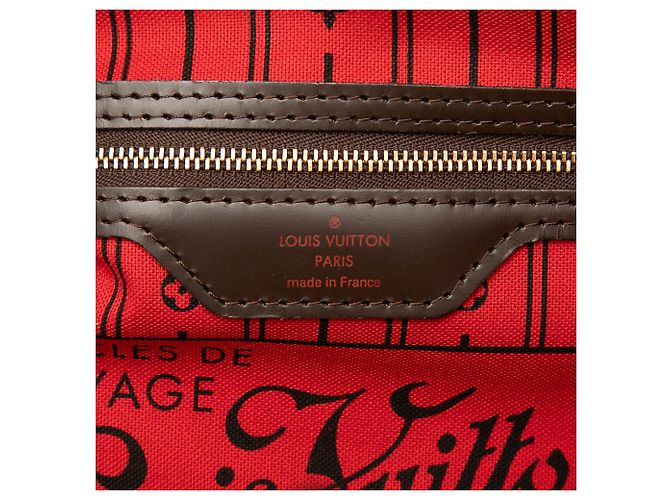 Louis Vuitton Brown Damier Ebene Neverfull PM Marrone - vista 5