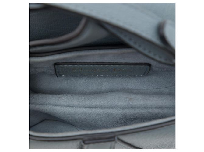Autre Marque Borsa Saddle Dior in micro pelle di capra blu Blu chiaro - vista 4