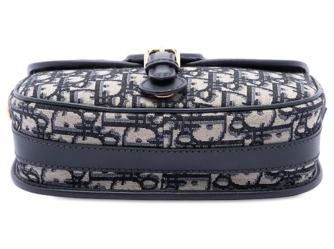 Autre Marque Borsa a tracolla Bobby Dior Blue Medium Oblique Canvas Blu navy - vista 3