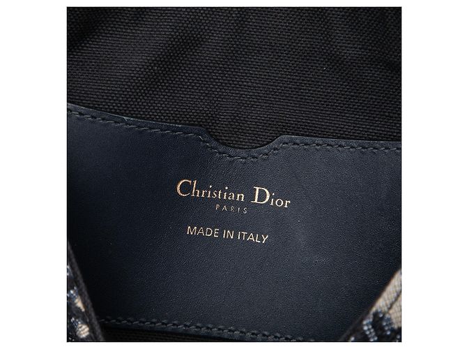 Autre Marque Borsa a tracolla Bobby Dior Blue Medium Oblique Canvas Blu navy - vista 5