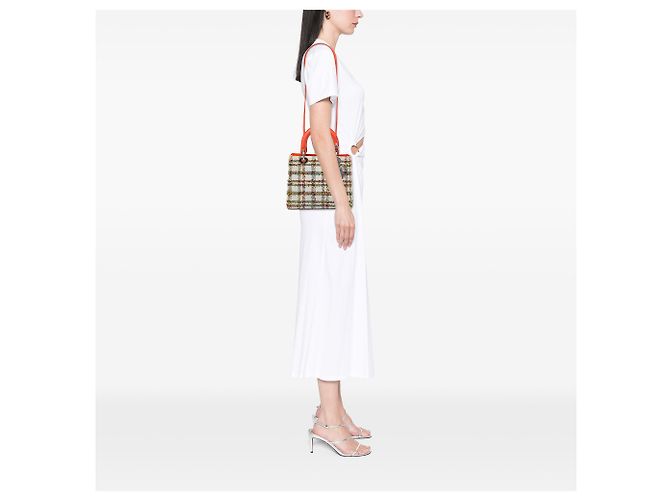Autre Marque Dior White Medium Tweed Lady Dior - vista 5