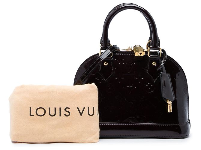Louis Vuitton Purple Monogram Vernis Alma BB Lila - Ansicht 6