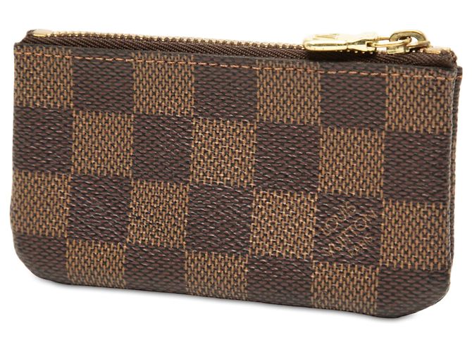 Louis Vuitton Brown Damier Ebene Pochette Cles Marrone - vista 2