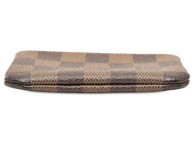 Louis Vuitton Brown Damier Ebene Pochette Cles Marrone - vista 3