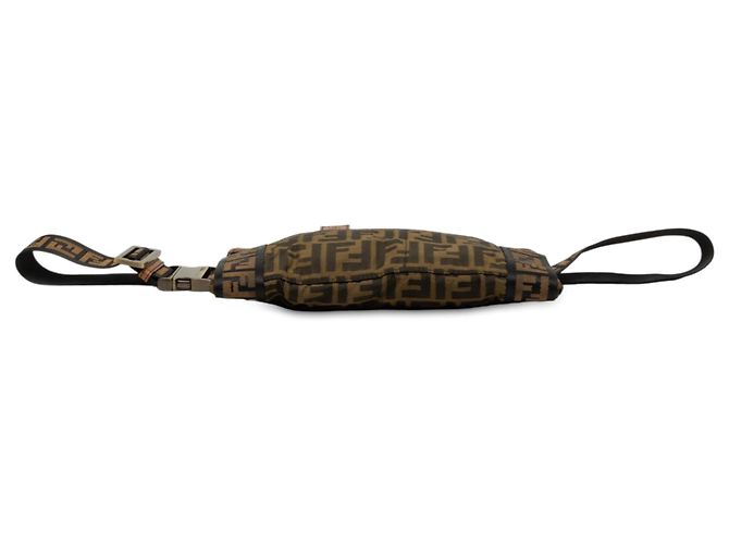 Fendi Gürteltasche aus braunem Zucca Canvas - Ansicht 3