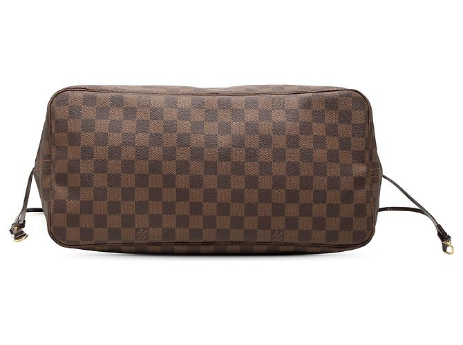 Louis Vuitton Brown Damier Ebene Neverfull GM Marrone - vista 3