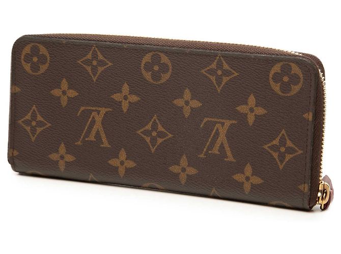 Cartera larga Louis Vuitton Brown Monogram Clemence Castaño - vista 2