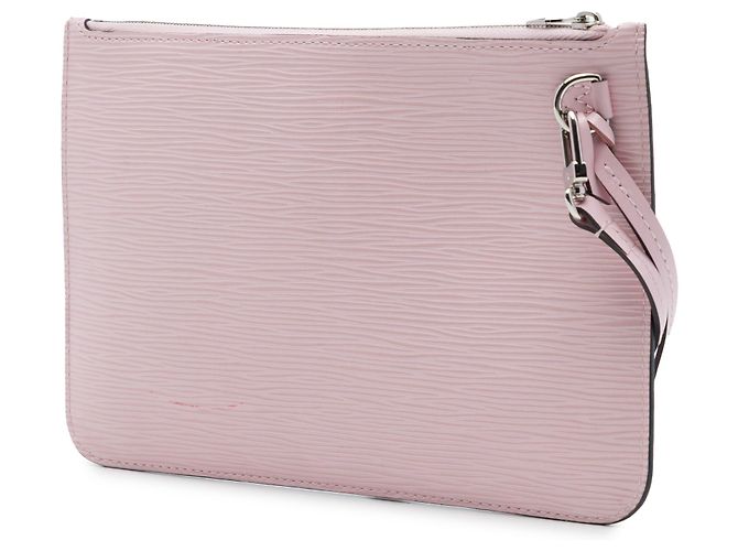 Pouch Louis Vuitton Neverfull in pelle Epi rosa - vista 2