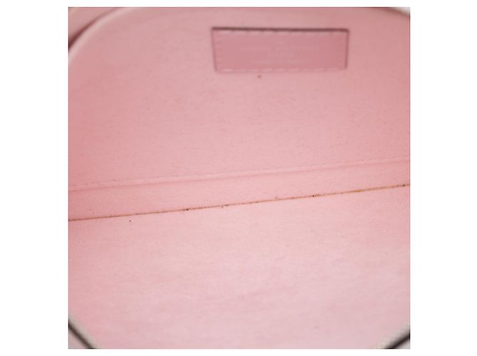 Pouch Louis Vuitton Neverfull in pelle Epi rosa - vista 4