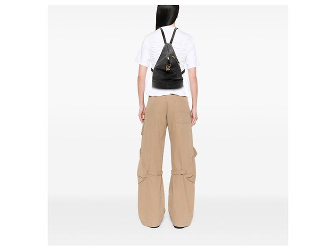 LOEWE Anton Rucksack aus schwarzem Leder - Ansicht 6