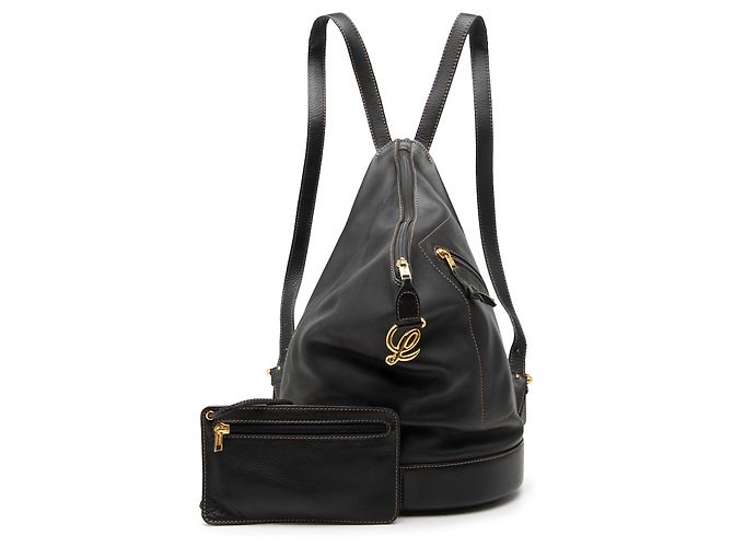 LOEWE Anton Rucksack aus schwarzem Leder - Ansicht 7