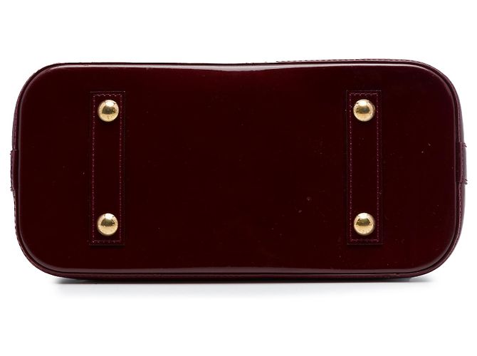 Louis Vuitton Red Monogram Vernis Alma PM Roja Burdeos - vista 3