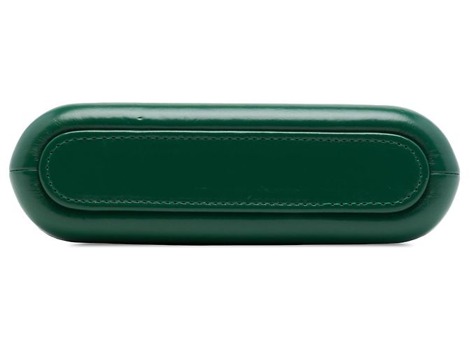 Clutch Gabrielle Double Zip con Catena in Vitello Invecchiato Verde Chanel Verde scuro - vista 3