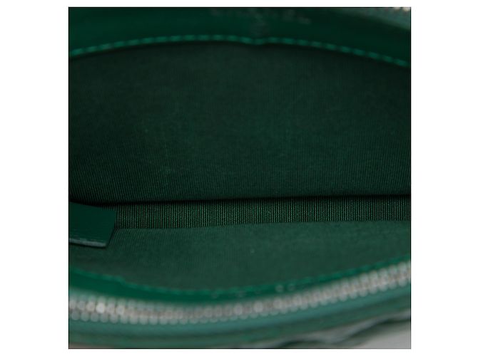 Clutch Gabrielle Double Zip con Catena in Vitello Invecchiato Verde Chanel Verde scuro - vista 4