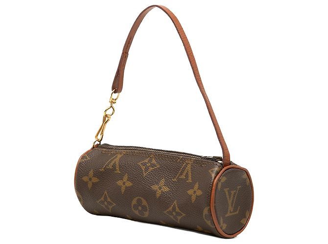 Louis Vuitton Brown Monogram Papillon Pochette Marrone - vista 2