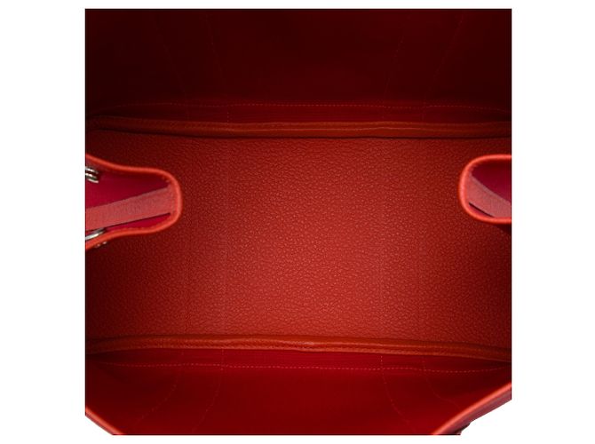 Hermès Red Toile and Negonda Garden Party 36 Rosso - vista 4