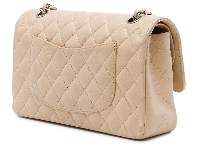 Chanel Beige Medium Classic Caviar Double Flap - vista 2