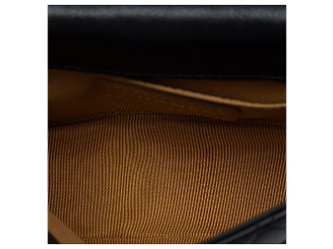 Chanel Black Small Quilted Lambskin Curved Flap Nero - vista 4