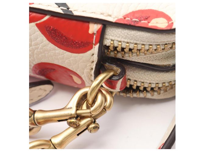Borsa a tracolla Coach Kira Nero Rosso Crudo - vista 8
