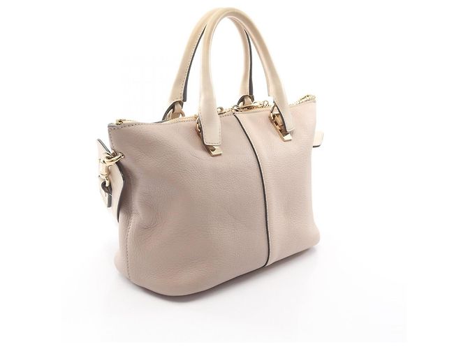 Chloé Baylee Bicolor 2-Way Handtasche Beige Roh - Ansicht 2