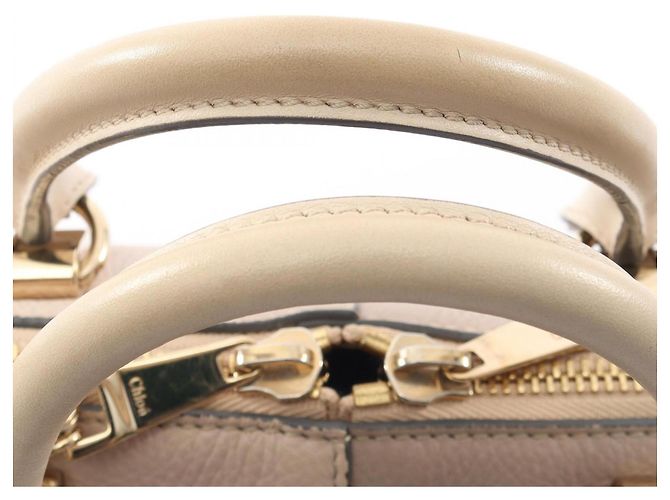 Chloé Baylee Bicolor 2-Way Handtasche Beige Roh - Ansicht 6