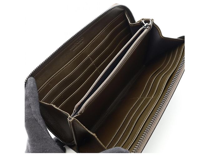 Jimmy Choo Carnaby Star Studded Long Wallet Khaki - view 3