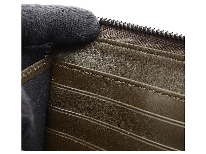 Jimmy Choo Carnaby Star Studded Long Wallet Khaki - view 7