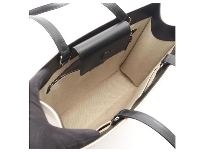 Jimmy Choo Logo Tote Bag Schwarz Roh - Ansicht 3