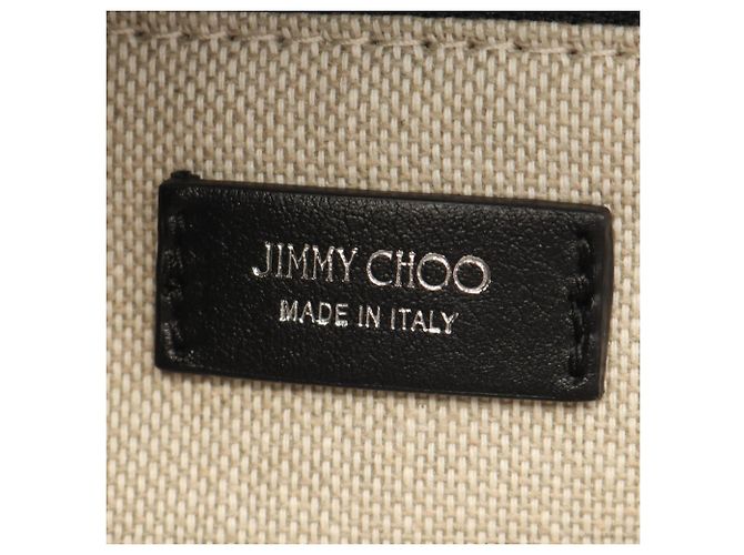 Jimmy Choo Logo Tote Bag Schwarz Roh - Ansicht 4