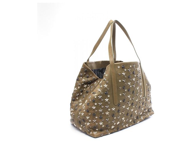 Borsa Tote Jimmy Choo Sophia Large con borchie a stella Cachi - vista 2