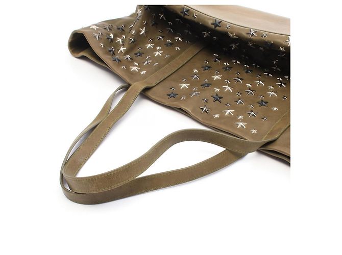 Borsa Tote Jimmy Choo Sophia Large con borchie a stella Cachi - vista 6