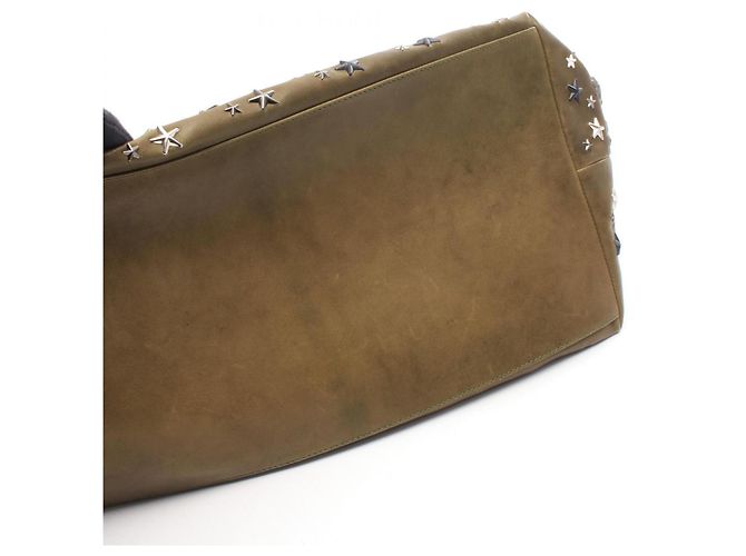 Borsa Tote Jimmy Choo Sophia Large con borchie a stella Cachi - vista 7