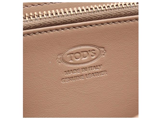 Cartera larga de piel rosa Tod's T-Timeless - vista 4