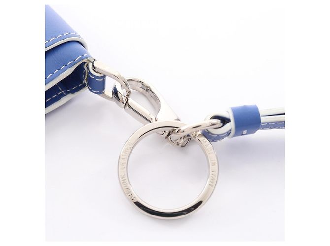 Cartera de cuero bi-fold con león grabado Tod's Azul - vista 5