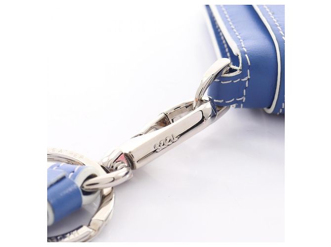 Cartera de cuero bi-fold con león grabado Tod's Azul - vista 6