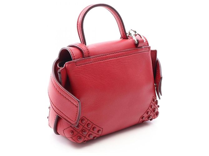Borsa a mano 2-Way Tod's Wave Bag Mini in pelle rossa Rosso - vista 2