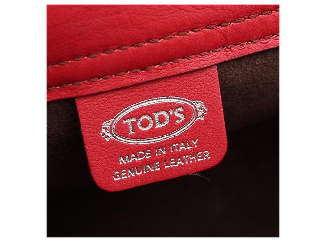 Borsa a mano 2-Way Tod's Wave Bag Mini in pelle rossa Rosso - vista 4
