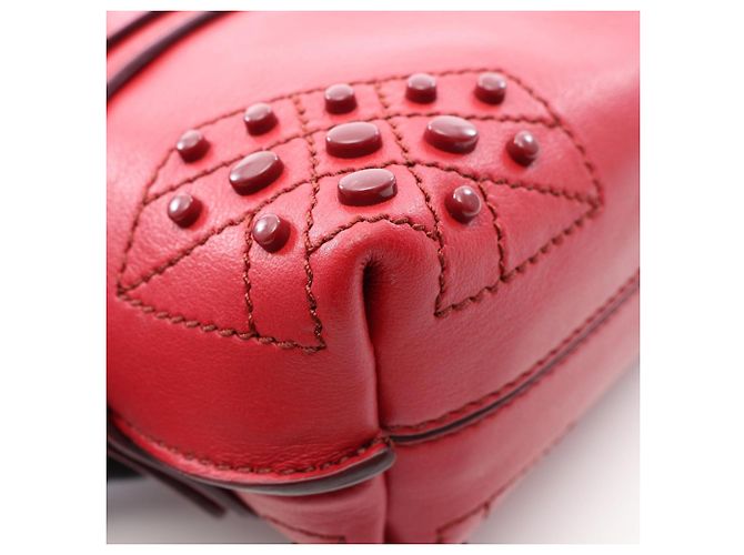 Borsa a mano 2-Way Tod's Wave Bag Mini in pelle rossa Rosso - vista 5