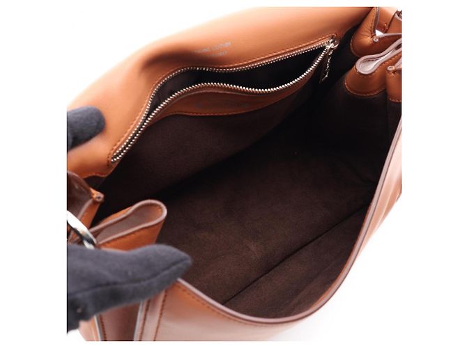 Borsa 2-Way Tod's Double T in pelle marrone - vista 3