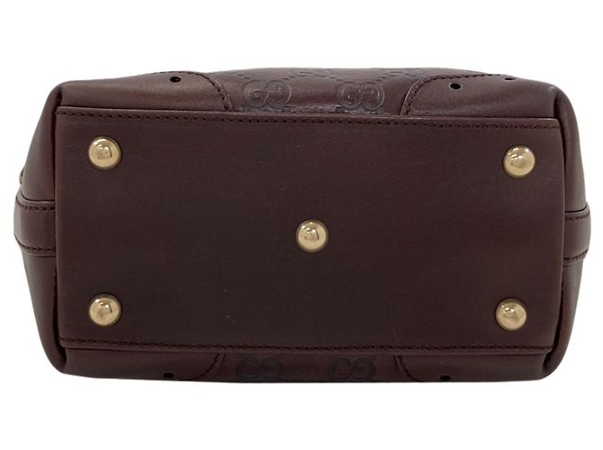 Borsa Gucci 145994 GG Signature Shima Horsebit Marrone - vista 4
