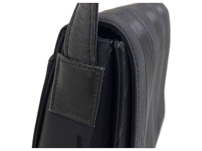 Borsa a tracolla Yves Saint Laurent Logo Stripe Nero - vista 10