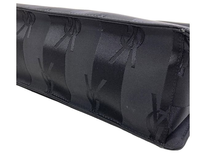 Borsa a tracolla Yves Saint Laurent Logo Stripe Nero - vista 11