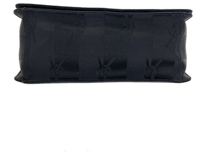 Borsa a tracolla Yves Saint Laurent Logo Stripe Nero - vista 4