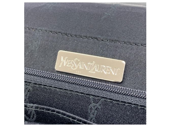 Borsa a tracolla Yves Saint Laurent Logo Stripe Nero - vista 6