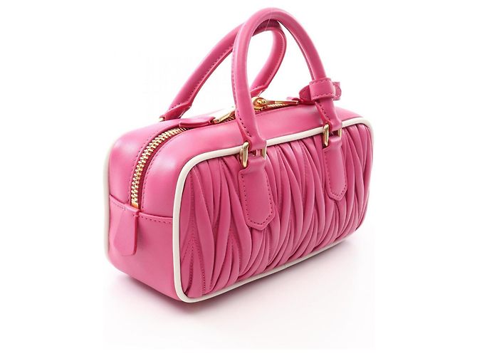 Borsa a mano 2-Way Miu Miu Matelassé Rosa - vista 2