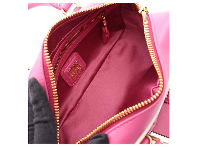 Borsa a mano 2-Way Miu Miu Matelassé Rosa - vista 3